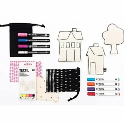 RICO DESIGN - Feutre pour textile 3 mm - jaune fluo