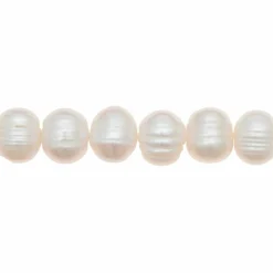 RICO DESIGN - Perles d'eau douce nacrées - blanc - 12 mm