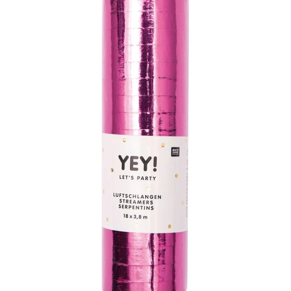RICO DESIGN - Serpentins (x18) rose fuchsia - 0.7mm x 3.8m