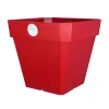 RIVIERA - Bac Soleilla carré Polypropylène 100% recyclable Rouge 40 x H.36cm
