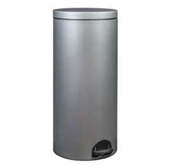 ROSSIGNOL - Rossignol poubelle à pédale 30l gris métal - 90141