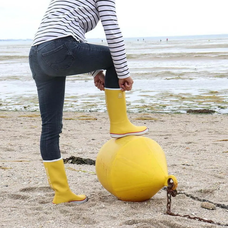 ROUCHETTE - Bottes de loisirs cap femme jaune - taille 36