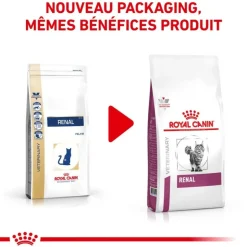 ROYAL CANIN - Croquettes chat veterinary cat renal - royal canin 400 g
