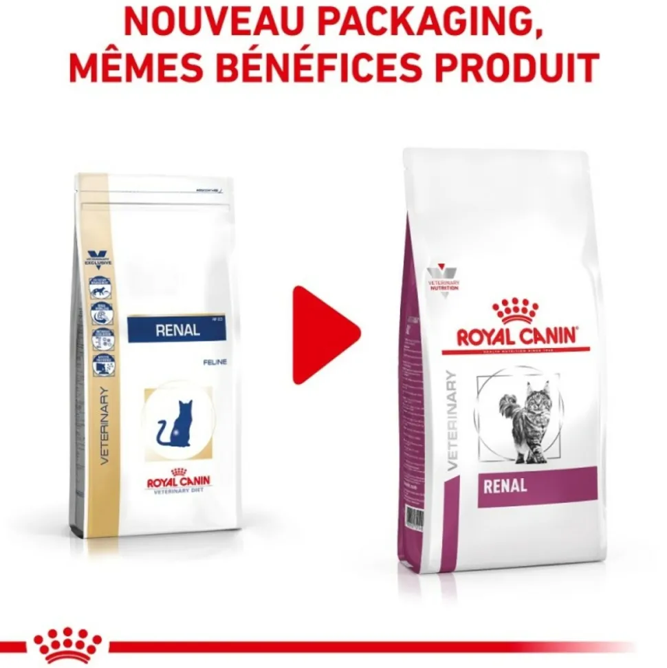 ROYAL CANIN - Croquettes chat veterinary cat renal - royal canin 400 g