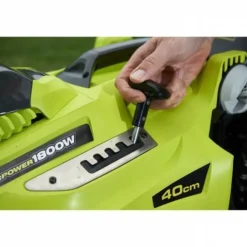 RYOBI - Tondeuse a gazon - 1800 w - ø coupe 40 cm - ramassage et mulching - double poignée vertebrae™ - rlm18e40h