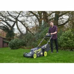 RYOBI - Tondeuse a gazon - tractée 36v maxpower - brushless - ø coupe 51 cm + batterie 36v 6,0 ah high energy & chargeur - ry36lmx