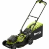 RYOBI - Tondeuse a gazon - poussée 18v one+ - brushless - ø coupe 37 cm - ramassage et mulching + batterie 5,0 ah & chargeur - ry1