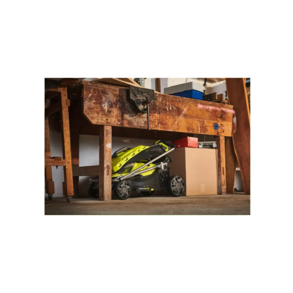 RYOBI - Tondeuse poussée ryobi 18v one+ - 2 batteries 4.0ah - chargeur - ry18lm37a-240