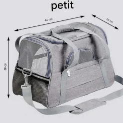 Sac à dos de chat portable et respirant pour sorties noir petit downypaws