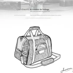 Sac à dos de chat portable et respirant pour sorties petit downypaws