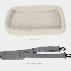 Sac à dos de chat portable et respirant pour sorties noir grand downypaws