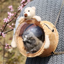 Sac de voyage avec housse pour écureuil, chinchilla, hamster, lapin nain, cochon d'inde et lapin - mcboson