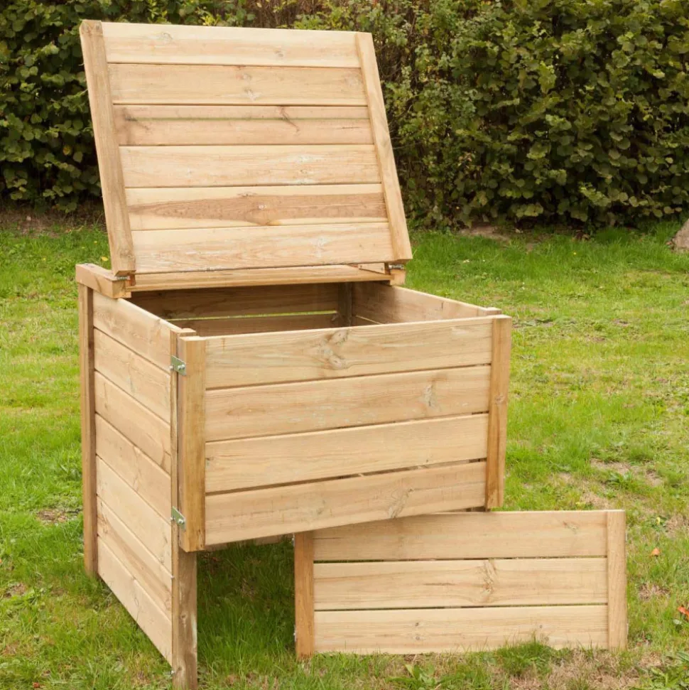 SAUVEGARDE58 - Composteur de jardin 650 litres douglas du morvan