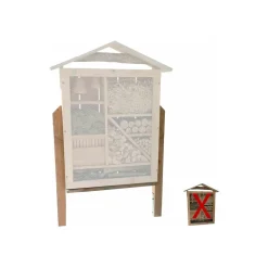 SAUVEGARDE58 - Pieds et platines pour hôtel à insectes géant
