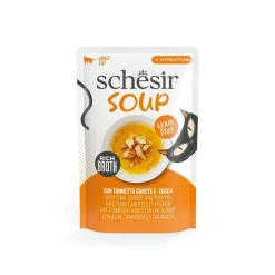 SCHESIR - Soupe thon/carottes/citrouille - schesir chat 40 g