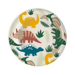 SCRAPCOOKING - 8 assiettes en carton ø 23 cm - dino