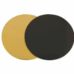 SCRAPCOOKING - 18 supports à gâteaux ronds doré-noir ø 24 cm