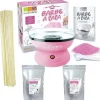SCRAPCOOKING - Coffret barbe à papa - machine + préparation rose 400 g et bleue 400 g + 100 bâtonnets
