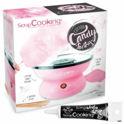 SCRAPCOOKING - Machine à barbe à papa + stylo de glaçage noir