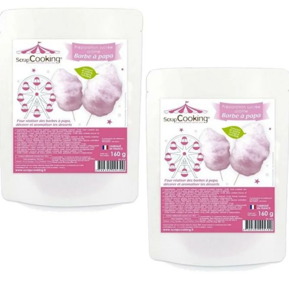 SCRAPCOOKING - Préparation barbe à papa rose 320 g