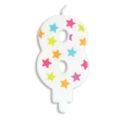 SCRAPCOOKING PARTY - Bougie d'anniversaire chiffre 8