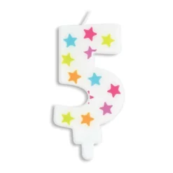 SCRAPCOOKING PARTY - Bougie d'anniversaire chiffre 5