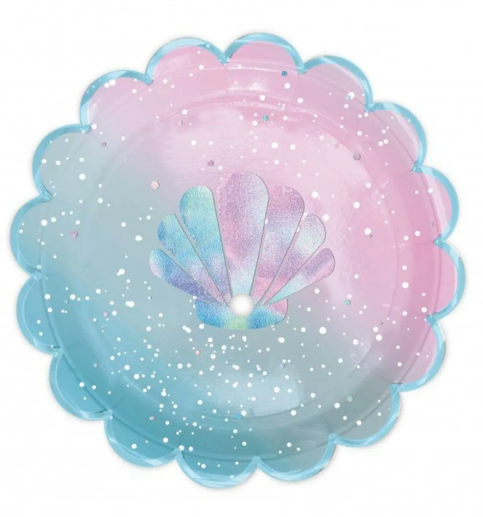 SCRAPCOOKING PARTY - Lot de 8 assiettes - sirène