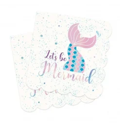 SCRAPCOOKING PARTY - Lot de 20 serviettes - sirène