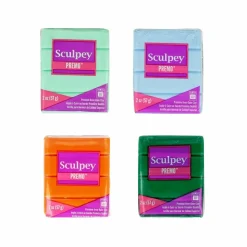SCULPEY - Kit 4 pâtes polymères 57 g