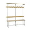 SIMONRACK - Banc vestiaire simonbench démonté simple avec plateau 6/1500 gris 1500x1800x350 - simonrack