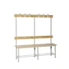 SIMONRACK - Banc vestiaire simonbench démonté simple sans plateau 6/1500 gris 1500x1600x350 - simonrack