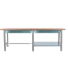 SIMONRACK - Etabli simonwork bt6 pro tandem laminate 2box 2600 gr/hêtre gris/hêtre 865x2600x750 - simonrack