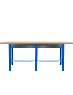 SIMONRACK - Etabli simonwork bt6 mdf tandem 2box 2100 bleu/bois bleu/mdf 865x2100x750 - simonrack