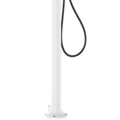 SINED - Douche blanche alu avec led douchette et capteur sans batterie