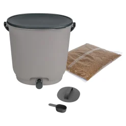 SKAZA - Composteur bokashi essential 15,3l +1kg brain,gris