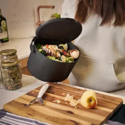 SKAZA - Poubelle à compost organko daily 3,3l noir skaza