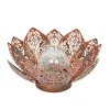 SMART GARDEN - Lanterne solaire, lotus à poser "Damasque", en métal - L.27xH.11cm