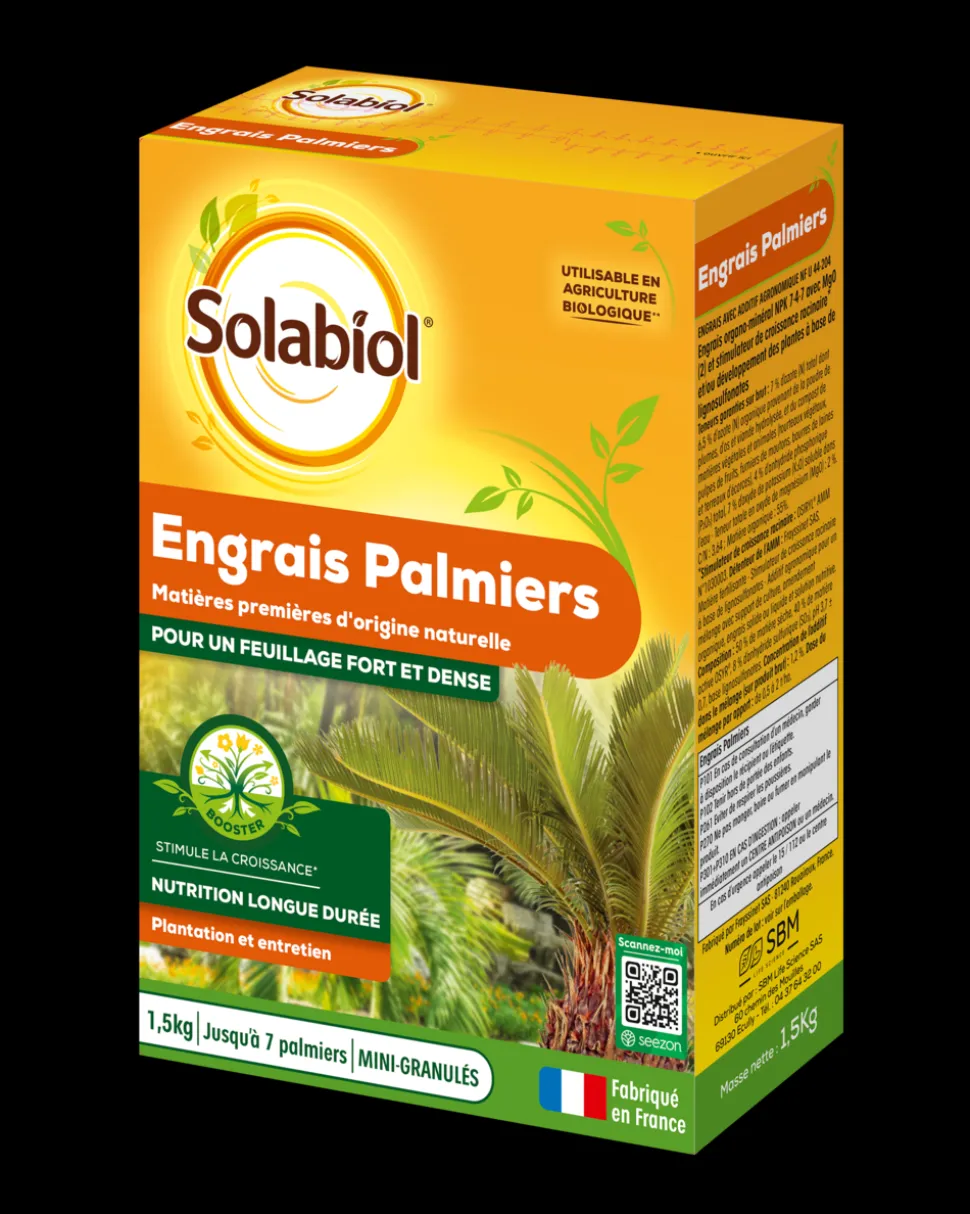 SOLABIOL - Sopalmy15 - engrais palmiers et plantes méditerranéennes - 1,5 kg - utilisable en agriculture biologique
