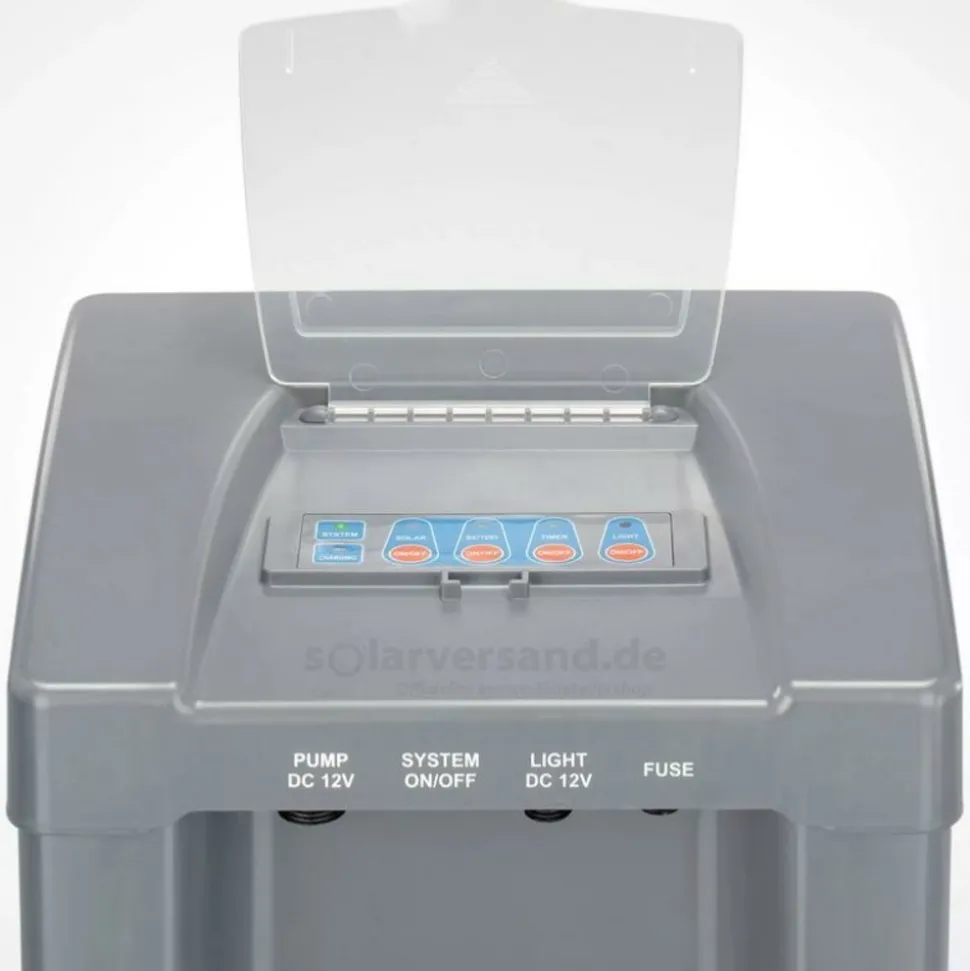 SOLAIREPRATIQUE - Kit pompe solaire bassin fontaine cascade pro batt 2600l-100w avec batterie et filtre