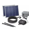 SOLAIREPRATIQUE - Kit pompe solaire bassin fontaine cascade pro batt 2600l-100w avec batterie