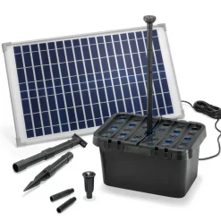 SOLAIREPRATIQUE - Kit pompe solaire bassin avec filtre fountain pro 875l-25w