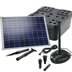 SOLAIREPRATIQUE - Kit pompe solaire bassin avec filtre premium 1700l-50w
