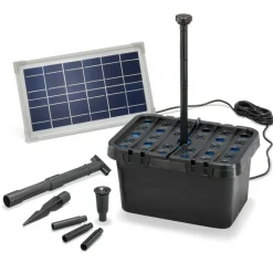 SOLAIREPRATIQUE - Kit pompe solaire bassin avec filtre fountain pro 380l-8w