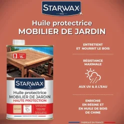 STARWAX - Huile protectrice teck et bois exotiques 1L