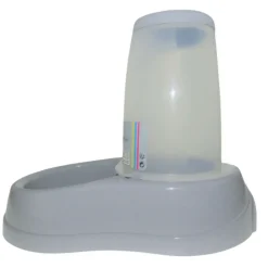 STEFANPLAST - Distributeur de croquettes 3.5 kg, gris en plastique, pour chien ou chat