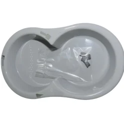 STEFANPLAST - Distributeur de croquettes 3.5 kg, gris en plastique, pour chien ou chat