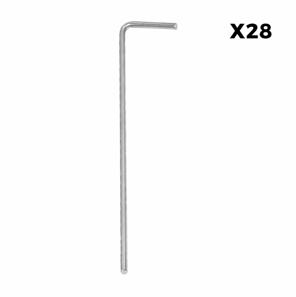 SWEEEK - Kit filet clôtures pour poules 24m avec 8 piquets double pointes. Modulable. Porte d'accès. Sardines incluses