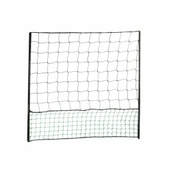 SWEEEK - Kit filet clôtures pour poules 50m avec 14 piquets double pointes. Modulable. Porte d'accès. Sardines incluses