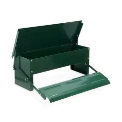 SWEEEK - Mangeoire automatique pour poules - distributeur à pédale - capacité de 5kg - acier galvanisé