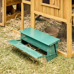 SWEEEK - Mangeoire automatique pour poules - distributeur à pédale - capacité de 5kg - acier galvanisé